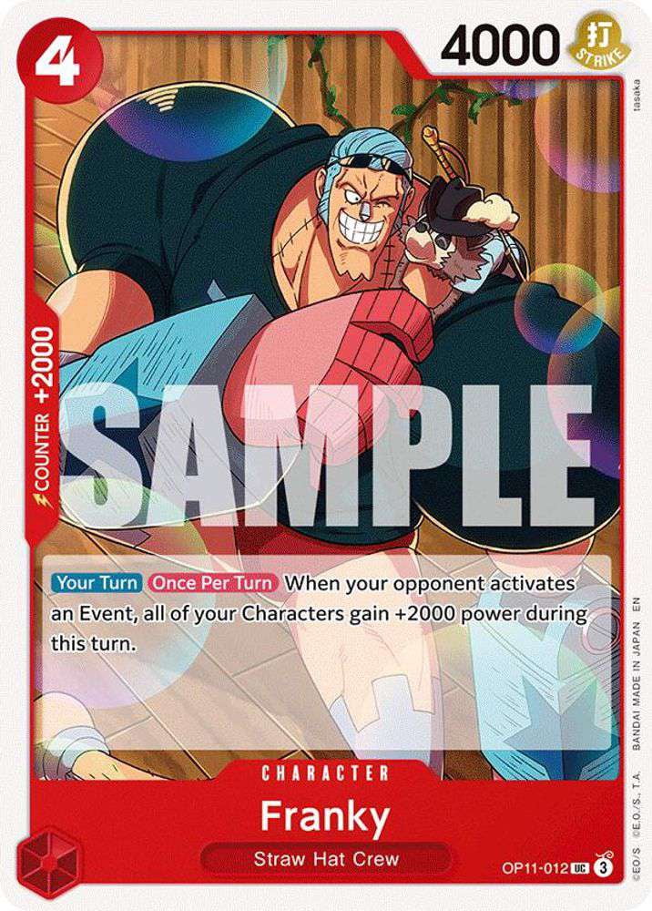 One Piece A Fist of Divine Speed Uncommon Franky OP11-012