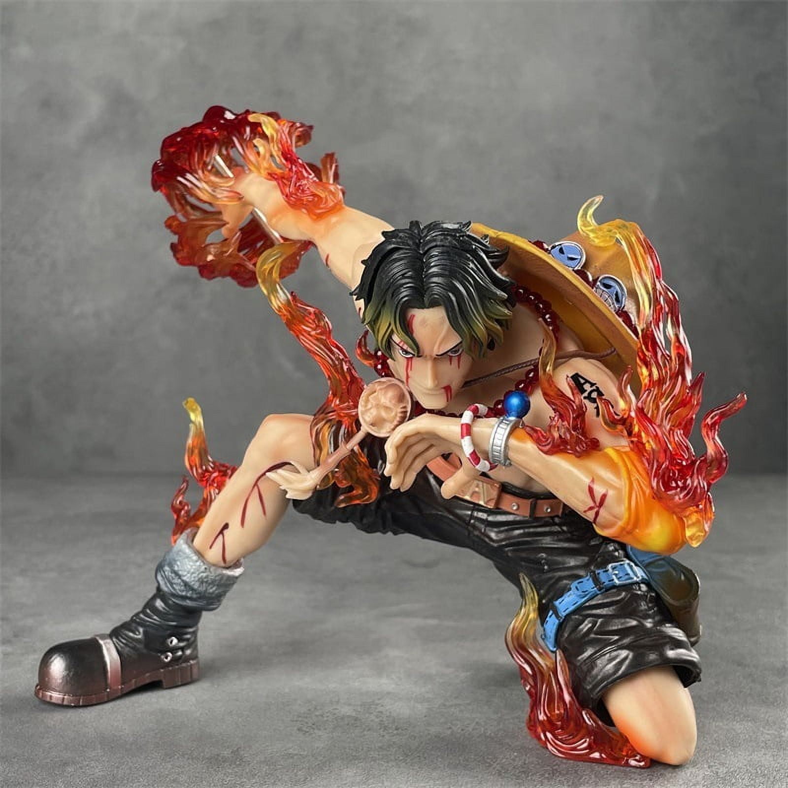 One Piece Ace Anime Action Figure Statue Character PVC Model Toys  Collection 7.09'' Great Christmas & Birthday Gifts 
