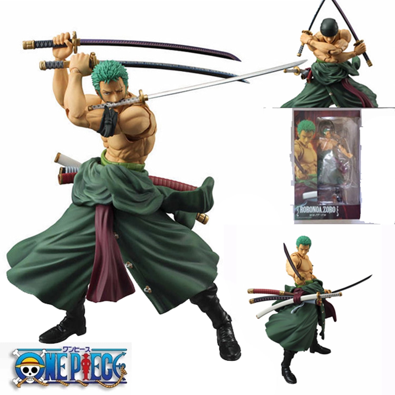 One Piece Action Figure Toys Roronoa Zoro PVC Joints Movable Model Toys  18cm Collectible Kids Gifts