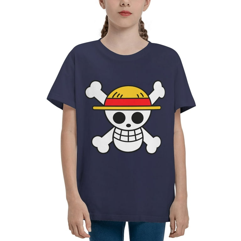 One Anime Luffy T Shirt Piece for Boys & Girls 100% Cotton Short