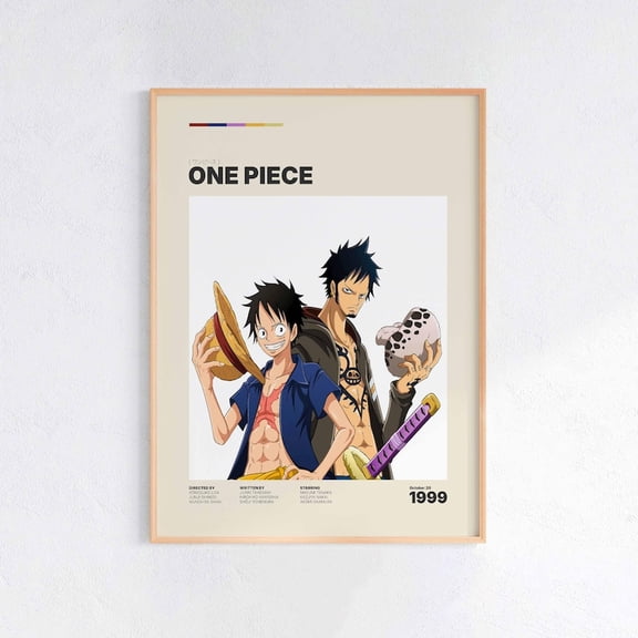 One Piece Anime Poster, Manga Movie Print, Japanese Wall Art Print 8x12 UNFRAMED