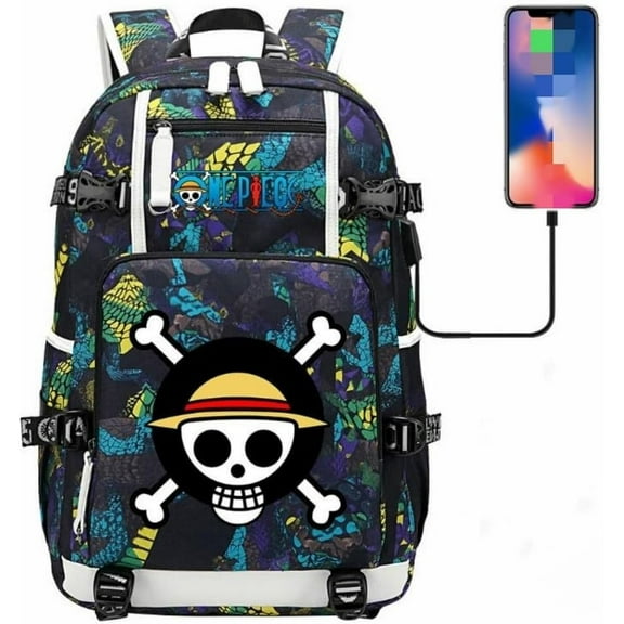 One Piece Anime Printed Backpack Schoolbag Computer Backpack Daypack Backpack gift