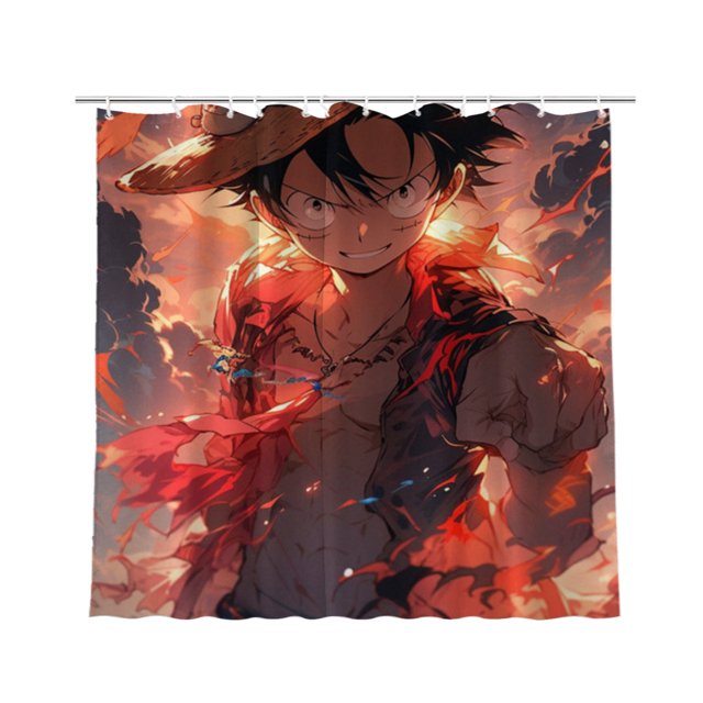 One Piece Anime Shower Curtain Bathroom Decoration Bath Curtain