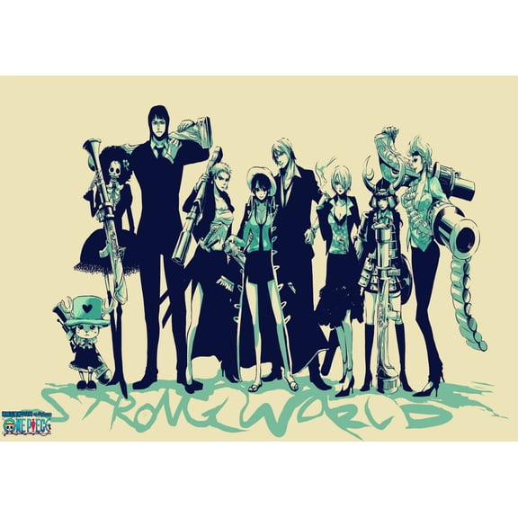 One Piece Anime Wall Decor Print Poster Cool Wall Decor Art Print posters for room aesthetic -Poster Frameless Gift 11.8 X 16.5 In(30cm x 42cm), Kraft Paper Retro Poster