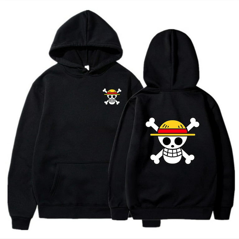 One Piece Autumn Pullover Skull Luffy Men's Hoodie Sweatshirts Sweat Homme  Japanese Anime Harajuku Hip Hop Style Hoodies Coat