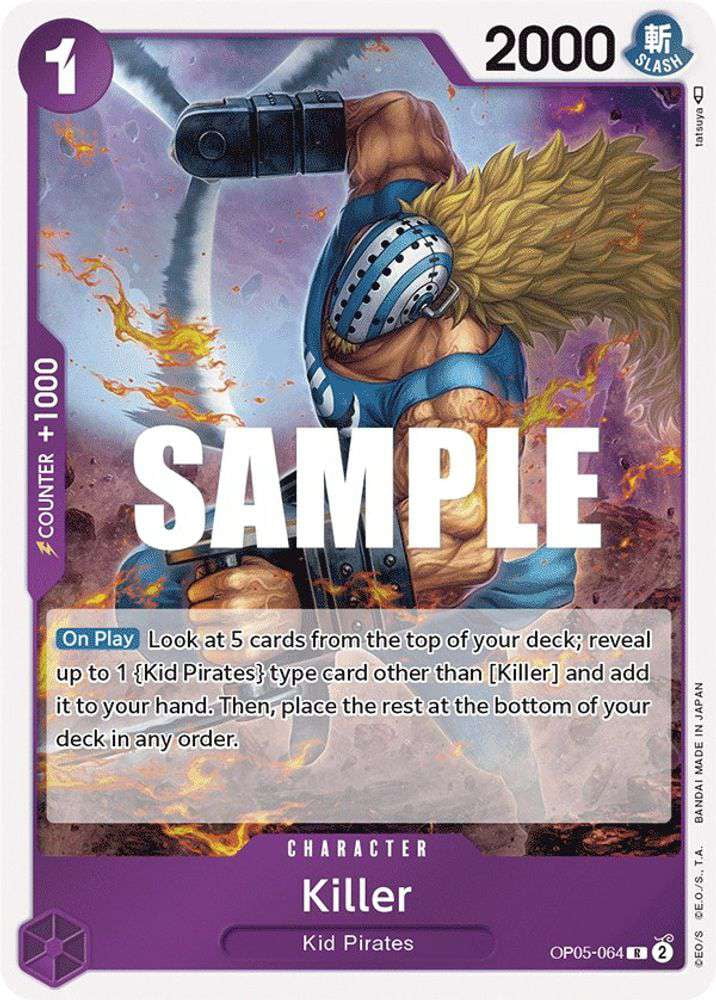 op05 rare cards OP05-005 R JAP Karasu Rare Character Card