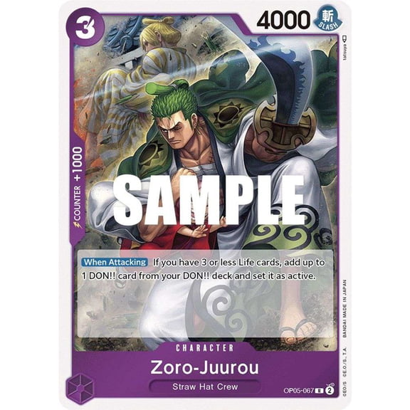One Piece Awakening of the New Era Rare Zoro-Juurou OP05-067