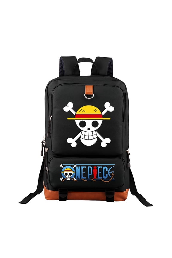One Piece Backpack Anime Laptop Travel Backpacks Cartoon Pattern Shoulder Backpacks Comic Book-Bag Casual Daypack