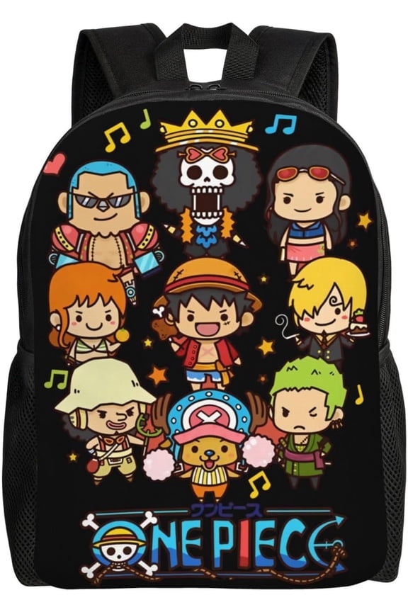 One Piece Backpack Waterproof Large Capacity Animation Leisure Backpack Cute Women Travel Backpack