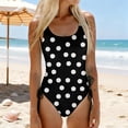 thumbnail image 1 of One Piece Bathing Suit, Ladies Swimsuits, Swim Dress Women, 1 Piece Swimsuit for Women 2026 Tummy Control Suspender High Waisted Bathing Suit Summer Push Up Swimming Suit, Black S, 1 of 4