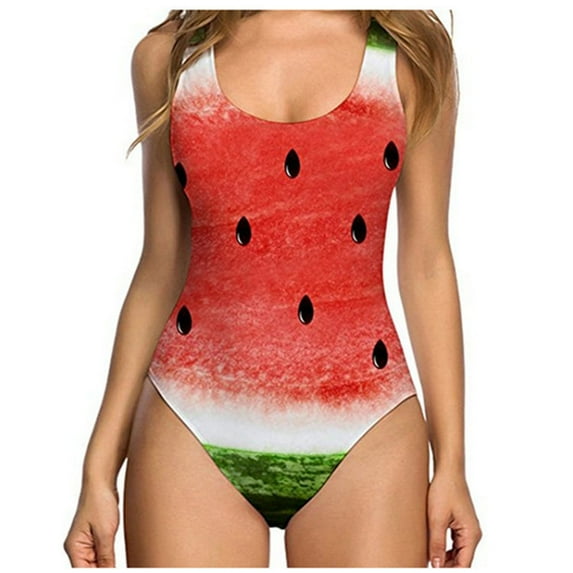 One Piece Bathing Suit for Women Rose Graphic Swimsuit Funny 3d Print Nude Swimsuit Scoop Neck Tummy Control Swimsuit