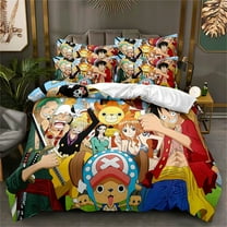One Piece Bedding Set for Kids Teen Lightweight Duvet Cover with 2 Pillowcases Bedroom Decor Bed Set 3pcs