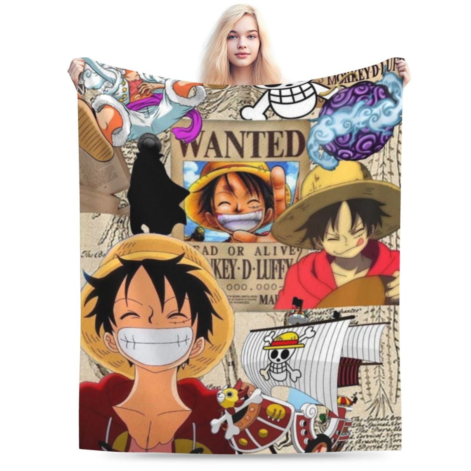 ONE PIECE ANIME shops MICROFIBER FLEECE THROW BLANKET (60