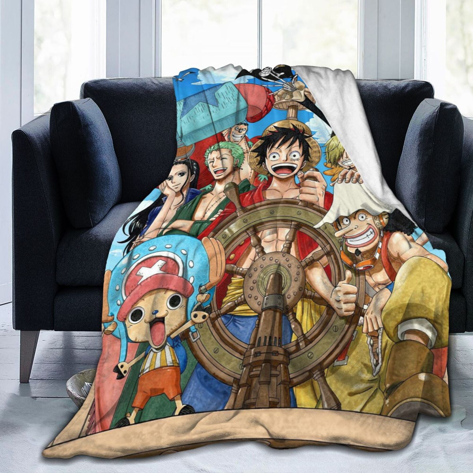 One Piece Blanket Monkey D Luffy Roronoa Zoro Vinsmoke Sanji Shanks ...