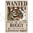 thumbnail image 1 of [One Piece] Buggy 3.1B Official Japan Mugiwara Wanted Poster 42x30cm, 1 of 1