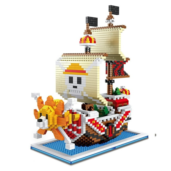 One Piece Building Blocks Set,Anime Battleship Mini Micro Model Building Bricks Construction Toys Set Gifts-1680 Pcs