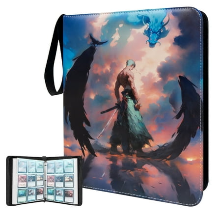One Piece Card Binder,9 Pocket with 60 Sleeves up to 1080 Cards,Waterproof One Piece for Card Display Case