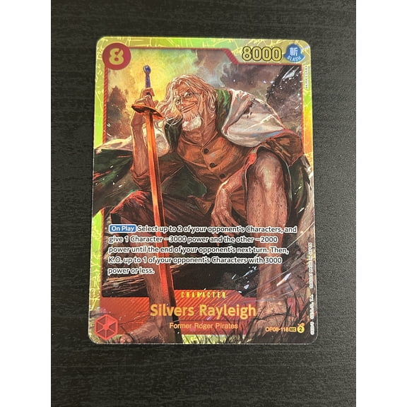 One Piece Card Game Silvers Rayleigh Holo