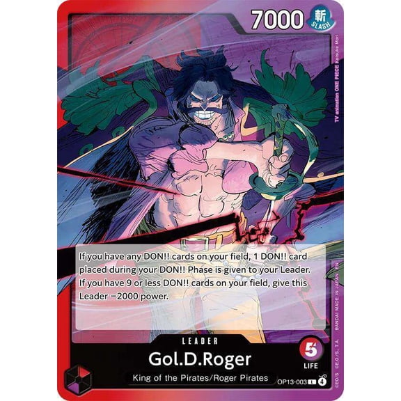 One Piece Carrying On His Will Leader Gol.D.Roger OP13-003
