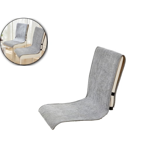 One-Piece Chair Cushion with Back Support (15.75"x53.15") – Dining Chair Pad with Fixed Straps & Buckles – All-Season Breathable Seat Cover for Kitchen, Office, Sofa & Car