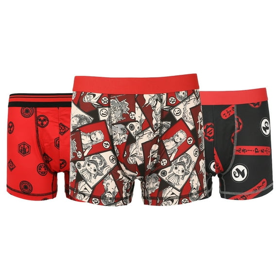 One Piece Character Sketches Men's 3-Pack Boxer Briefs -XL