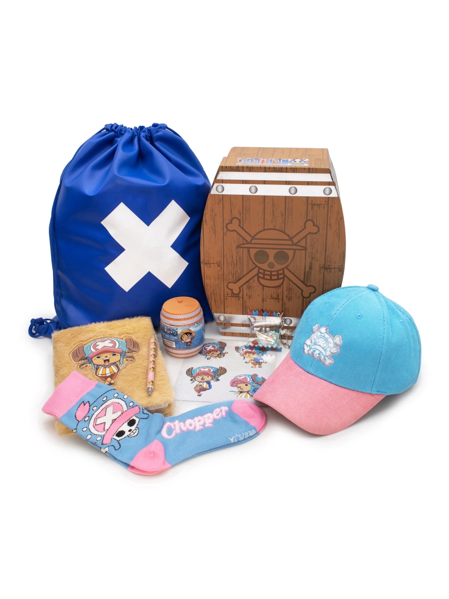 One Piece Chopper Box with Vinyl Figure, Cap, Bag, Socks, Notebook