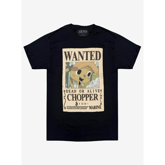 One Piece - Chopper Wanted Adult Unisex Men's T-Shirt Great Eastern Entertainment