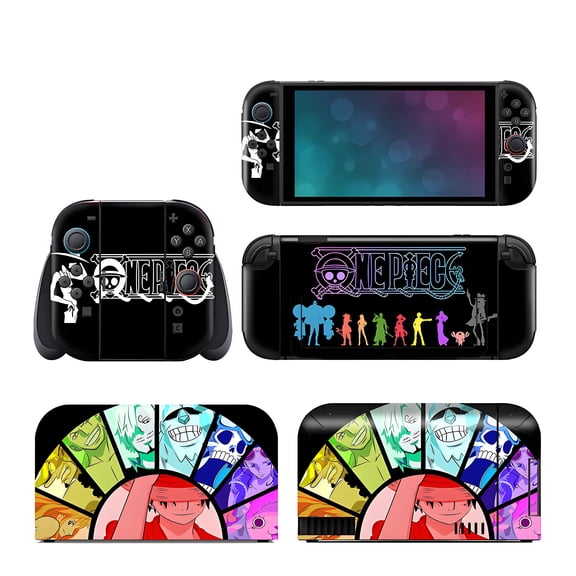 One Piece | Compatible with Nintendo Switch 2 | Cute Anime Vinyl Wrap Decal Cover | Pastel Cozy Gamer Accessory | Full Console Sticker Protective Cover