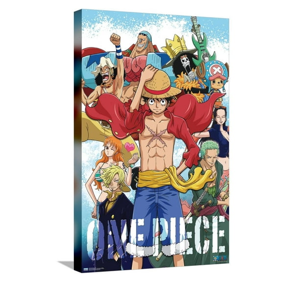 One Piece - Crew Canvas Wall Poster, 14.725" x 22.375"