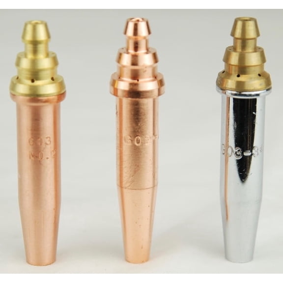 One Piece Cutting Torch Tips for CG-30, CG-211, CG-211Y ALL SIZES G02 Acetylene & G03 Propane fits Airco Concoa Koike Aronson Beetle