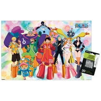 One Piece: Egghead Arc - 25th Group Wall Poster with Push Pins, 14.725" x 22.375"