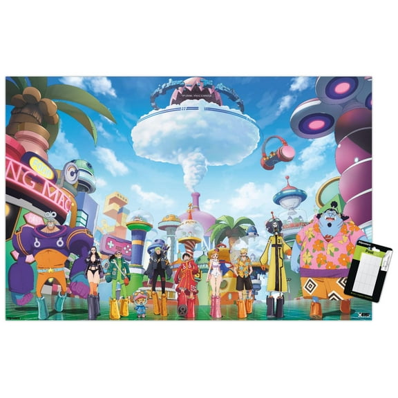 One Piece: Egghead Arc - City Group Wall Poster, 22.375" x 34"