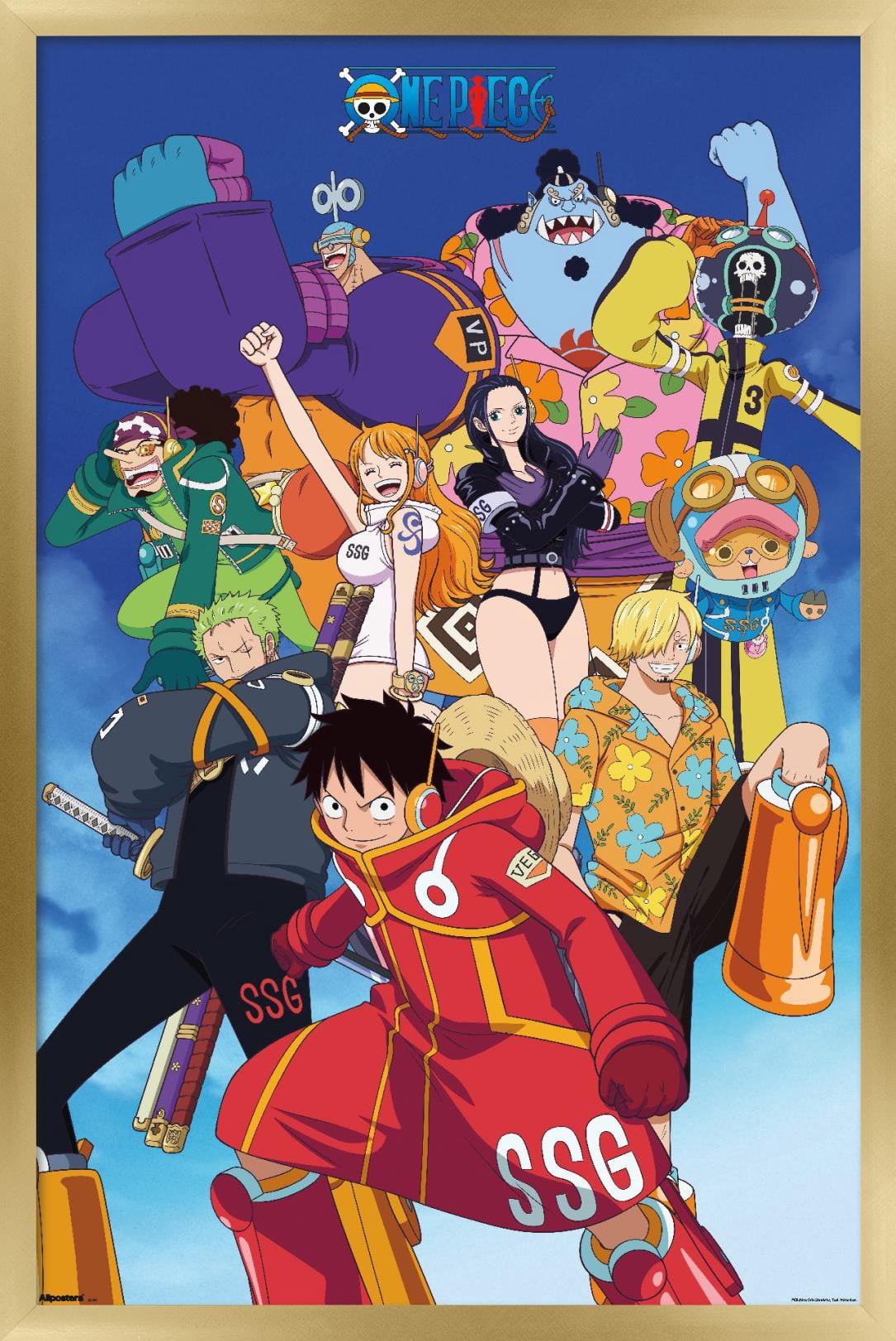 One Piece: Egghead Arc - Voyage 2 Group Wall Poster, 14.725" x 22.375" Framed