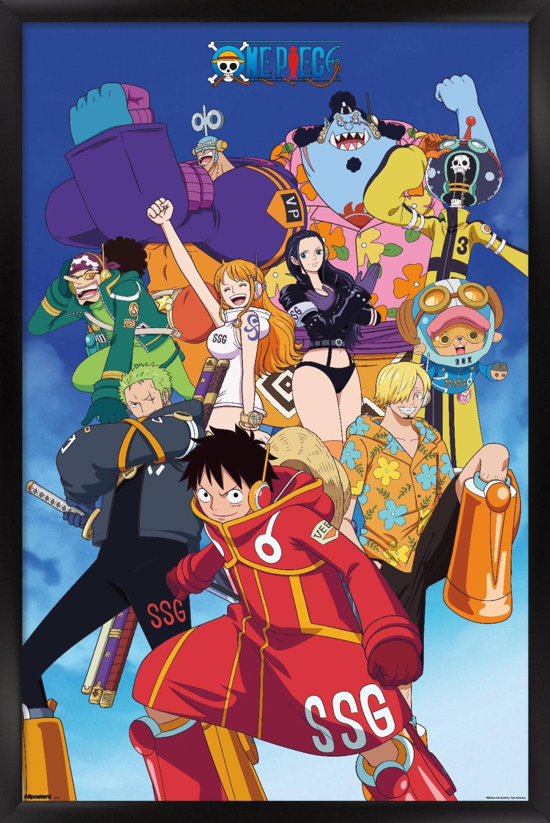 One Piece: Egghead Arc - Voyage 2 Group Wall Poster, 14.725" x 22.375" Framed