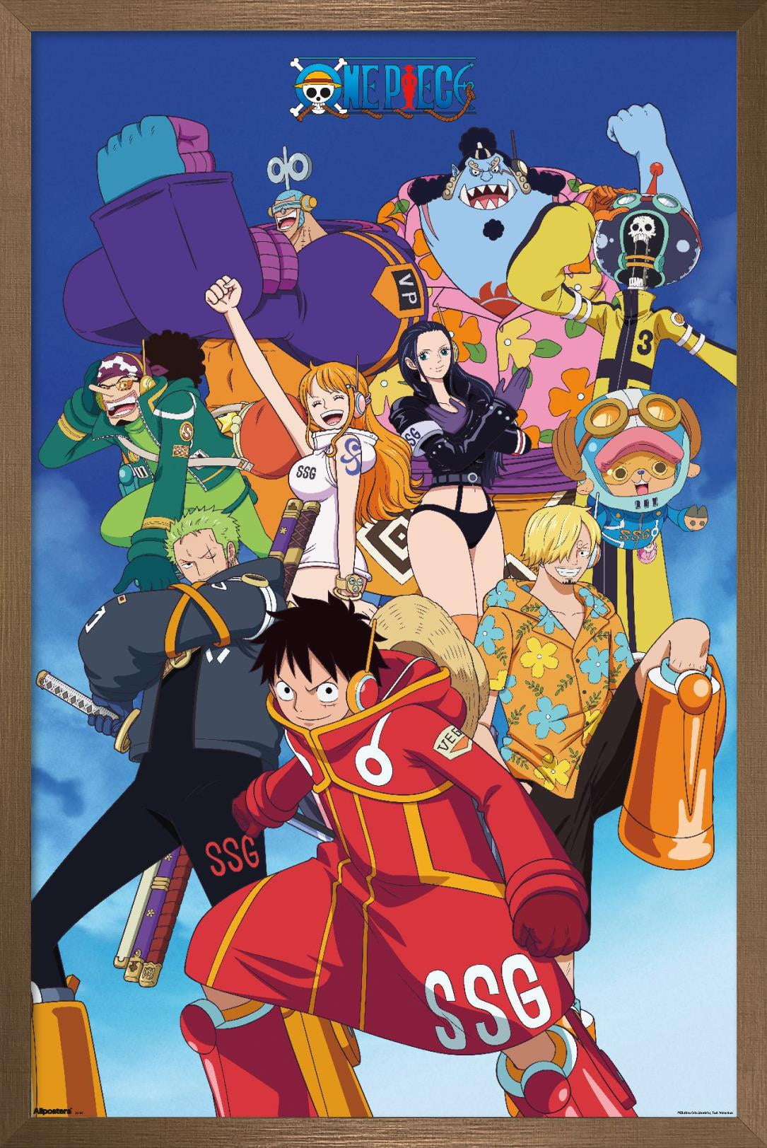 One Piece: Egghead Arc - Voyage 2 Group Wall Poster, 14.725" x 22.375" Framed