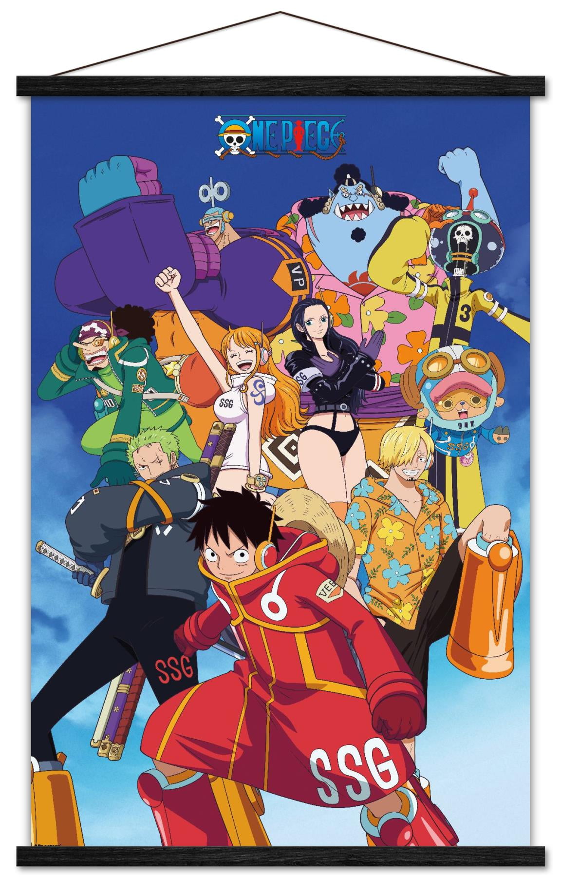 One Piece: Egghead Arc - Voyage 2 Group Wall Poster with Magnetic Frame, 22.375" x 34"