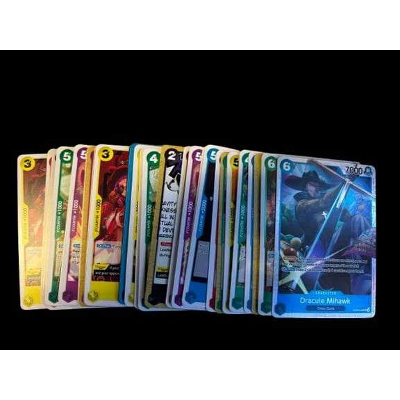 One Piece Emperors in the New World 5 Rares & 45 Commons / Uncommons Lot of 50 Single Cards
