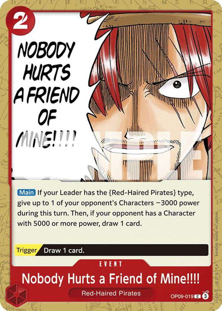 One Piece Emperors in the New World Common Nobody Hurts a Friend