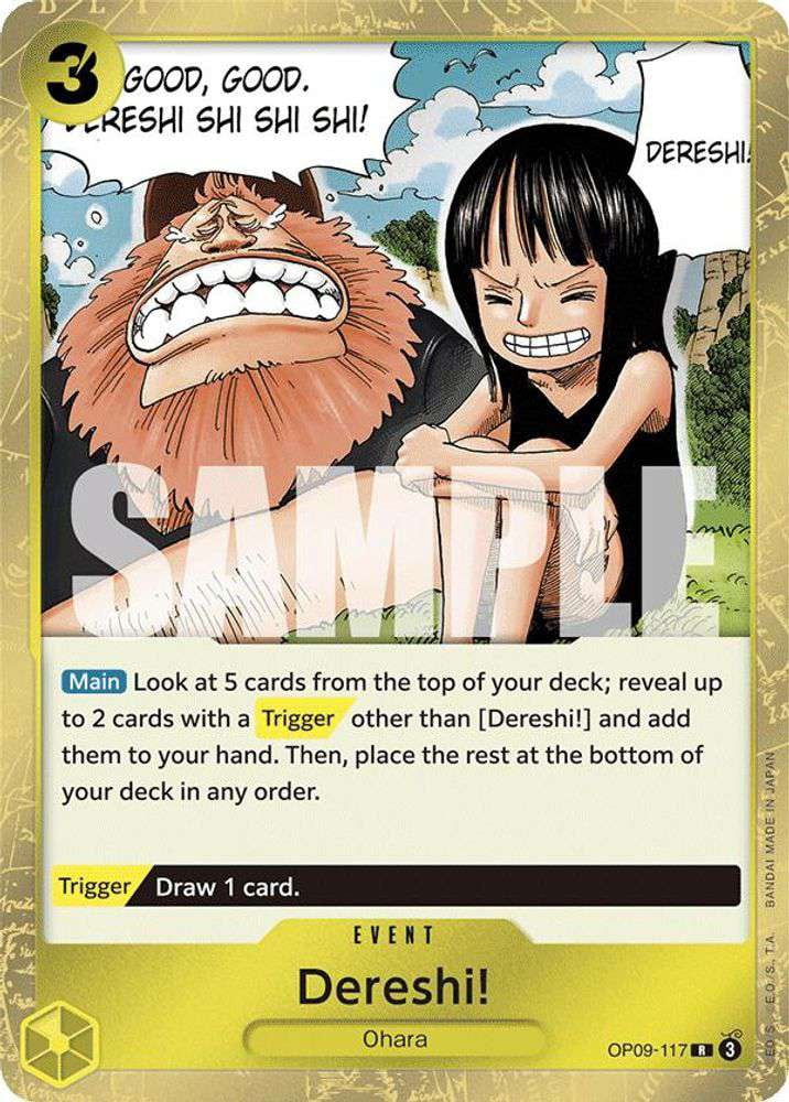 One Piece Emperors in the New World Rare Dereshi! OP09-117