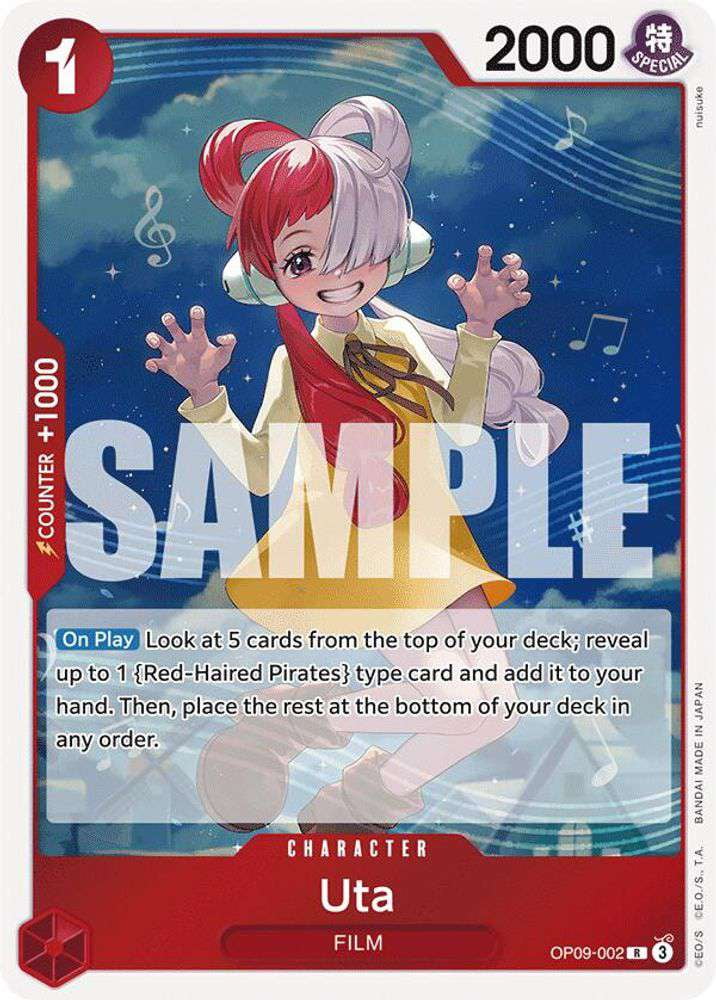 op 09 rare cards One Piece Emperors Rare Uta - Sports cards for hobby shops