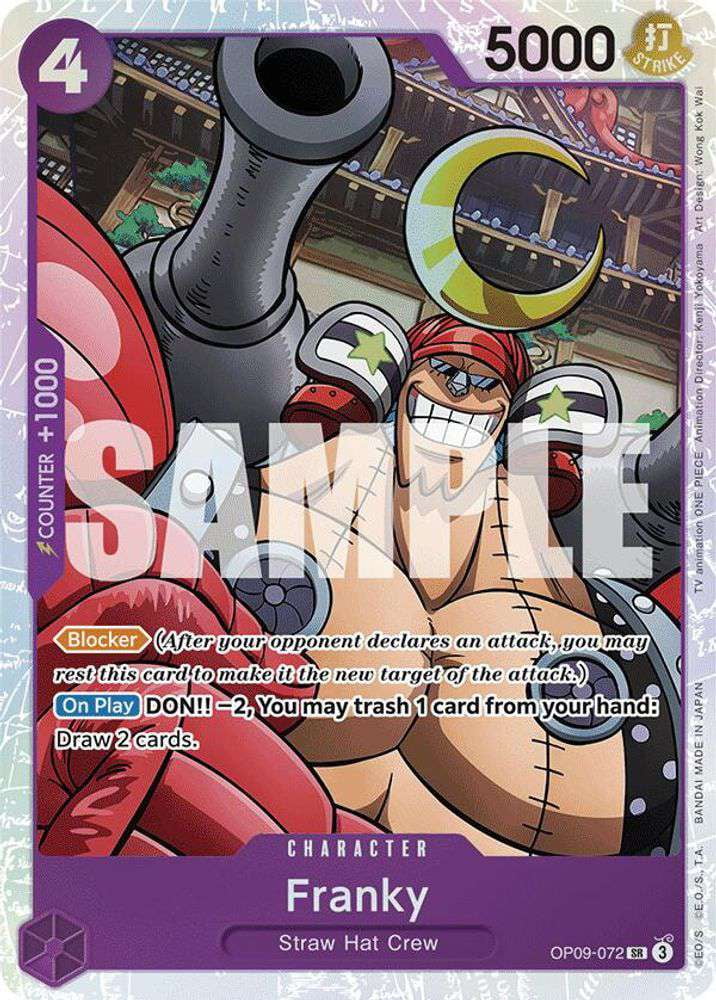 One Piece Emperors in the New World Super Rare Franky OP09