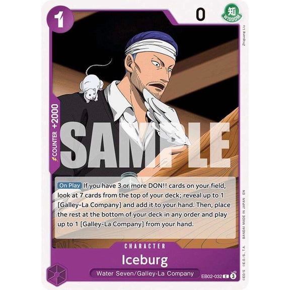 One Piece Extra Booster: Anime 25th Collection Common Iceburg EB02-032
