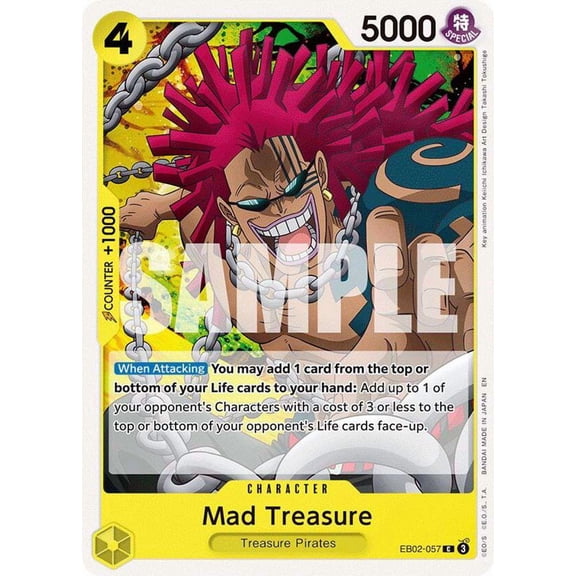 One Piece Extra Booster: Anime 25th Collection Common Mad Treasure EB02-057