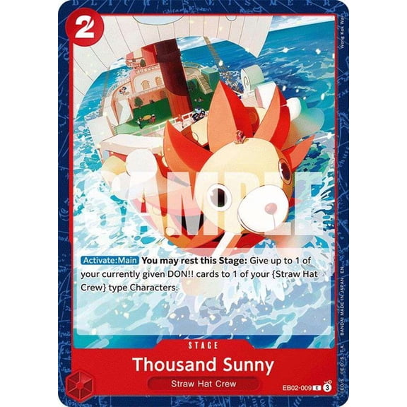 One Piece Extra Booster: Anime 25th Collection Common Thousand Sunny EB02-009