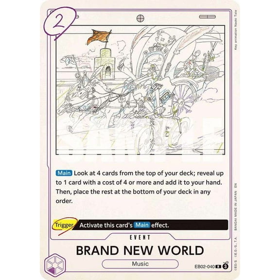 One Piece Extra Booster: Anime 25th Collection Rare BRAND NEW WORLD EB02-040