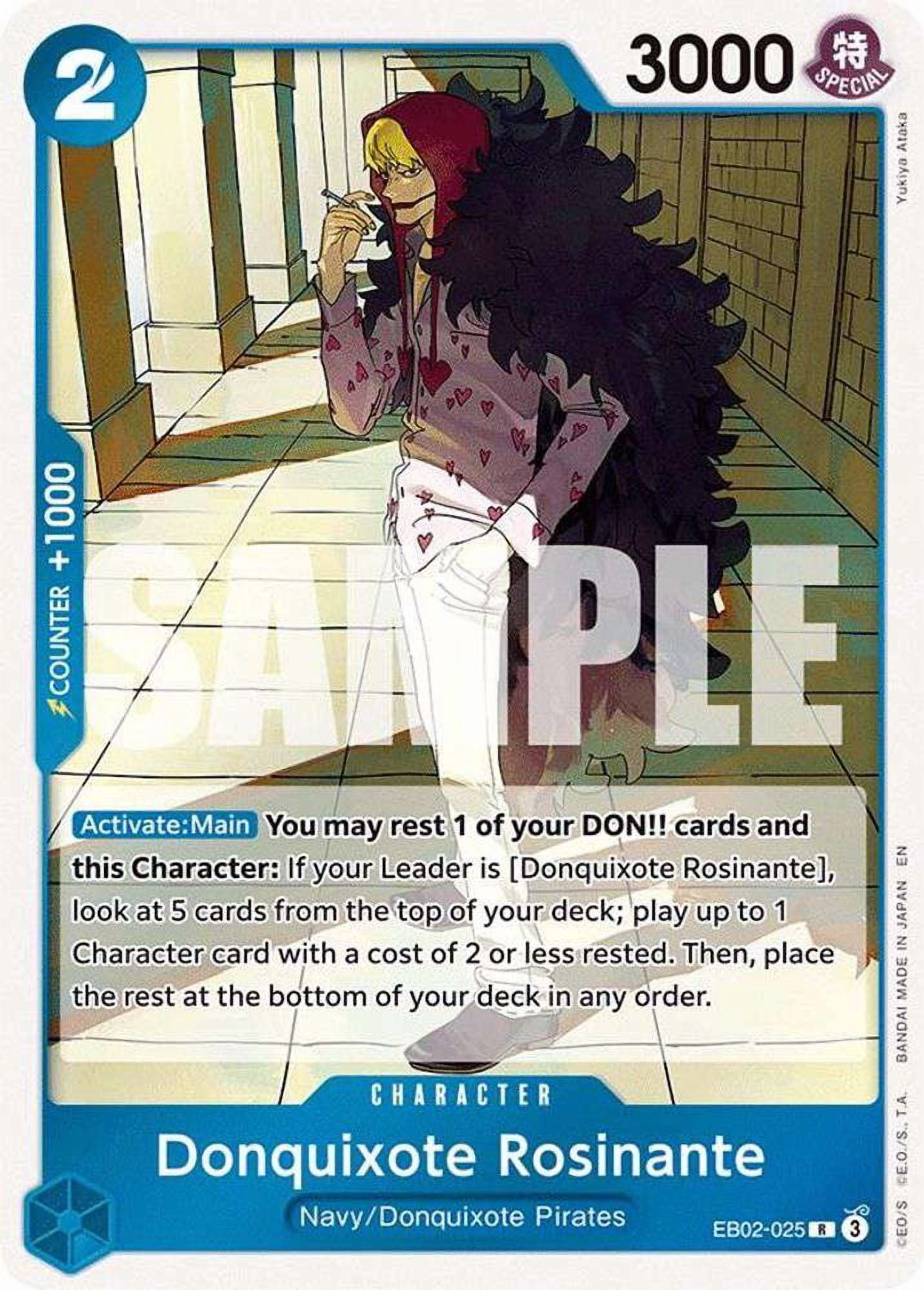 One Piece Extra Booster: Anime 25th Collection Rare Donquixote Rosinante  EB02-025 - Walmart.com