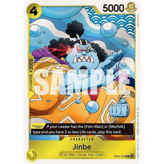 One Piece Extra Booster: Anime 25th Collection Rare Jinbe EB02-055