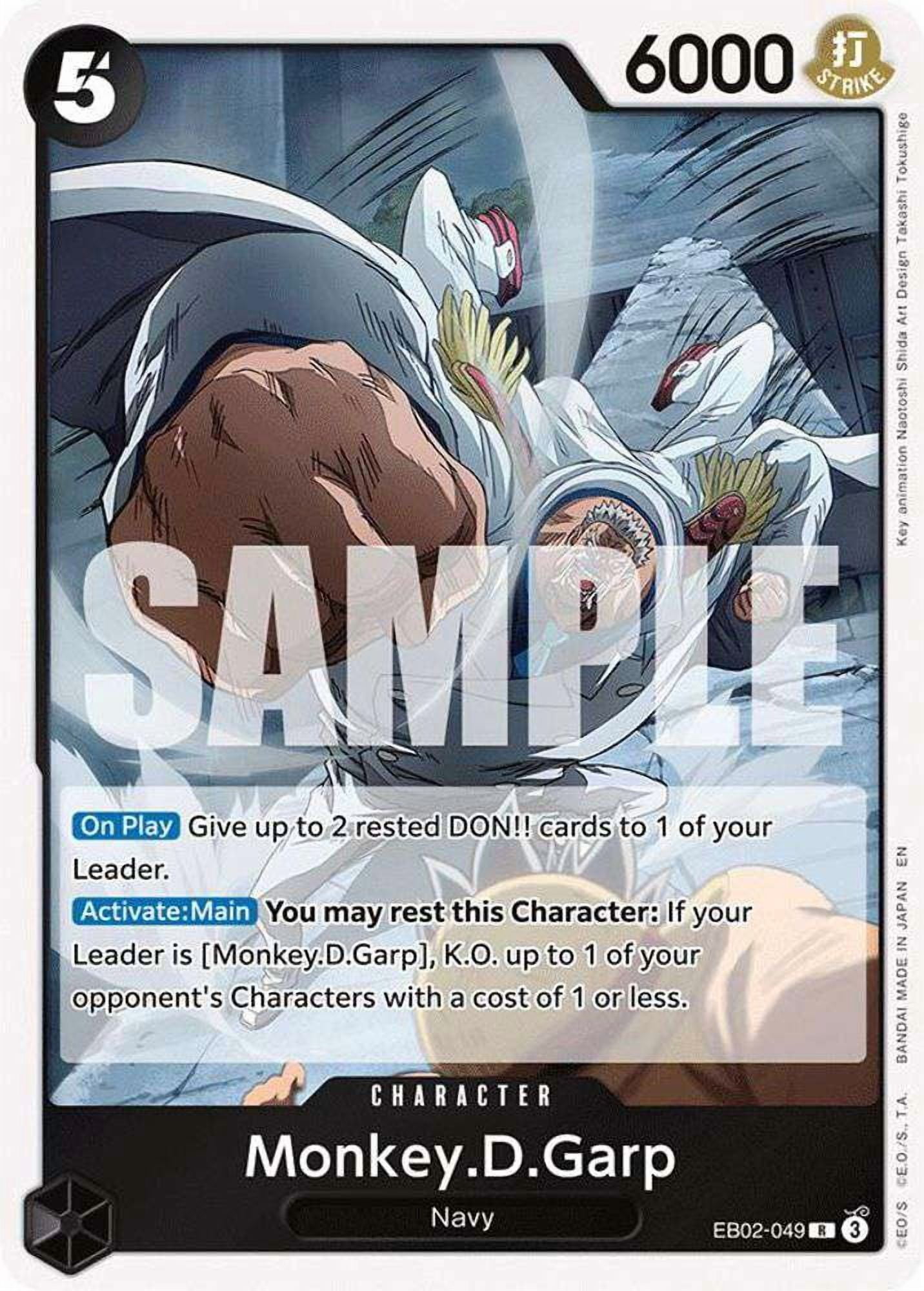 garp one piece card game Monkey DGarp Paralell OP02-115 Mint japanmaster Wings of the Captain Card Number Monkey.D.Garp ST13-013_p1 - One Piece