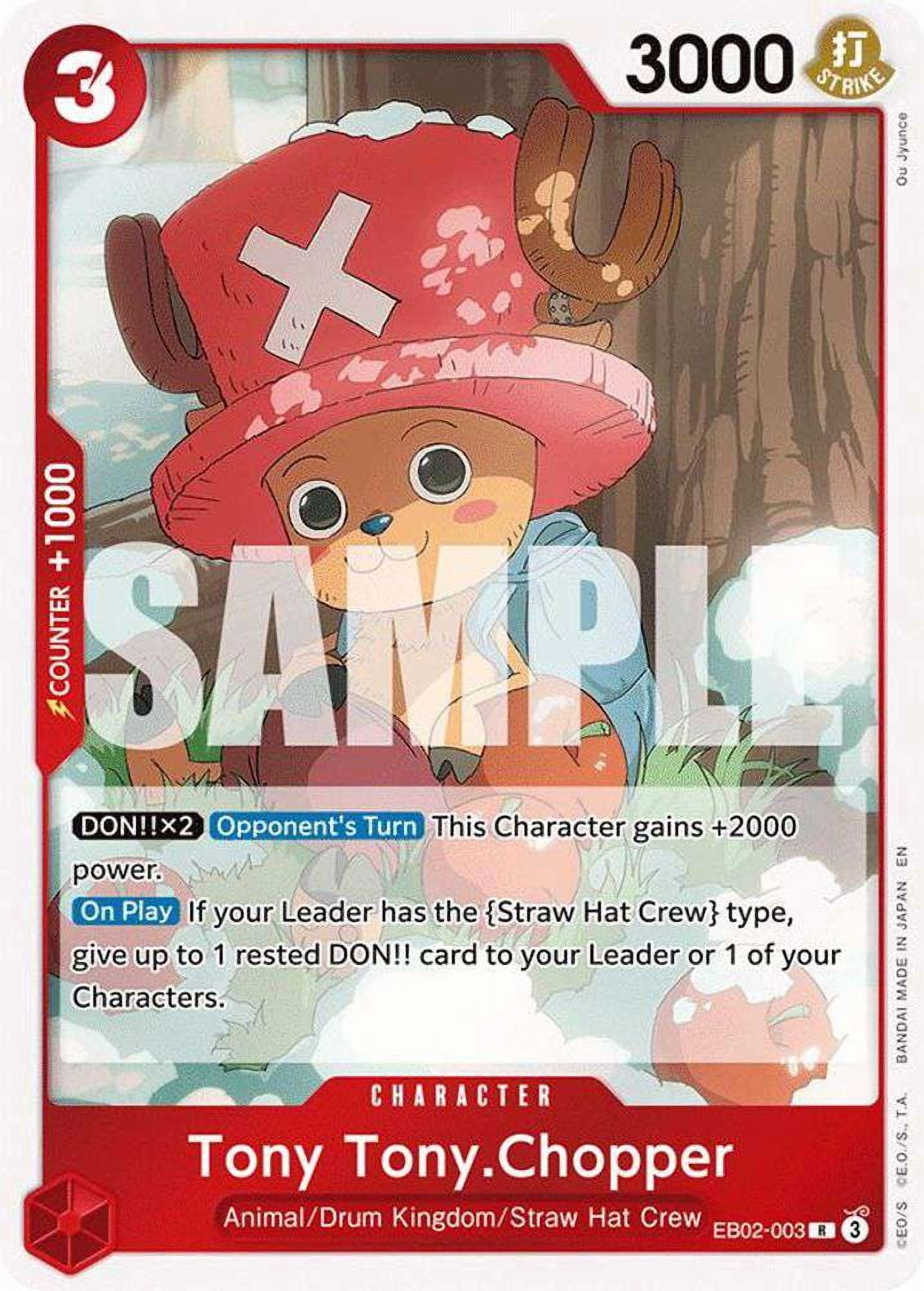 one piece card game chopper Tony Tony.Chopper (Parallel) OP08-001_p1 x1] [When Attacking] You may trash 1 card from your hand One Piece Extra Booster: Anime