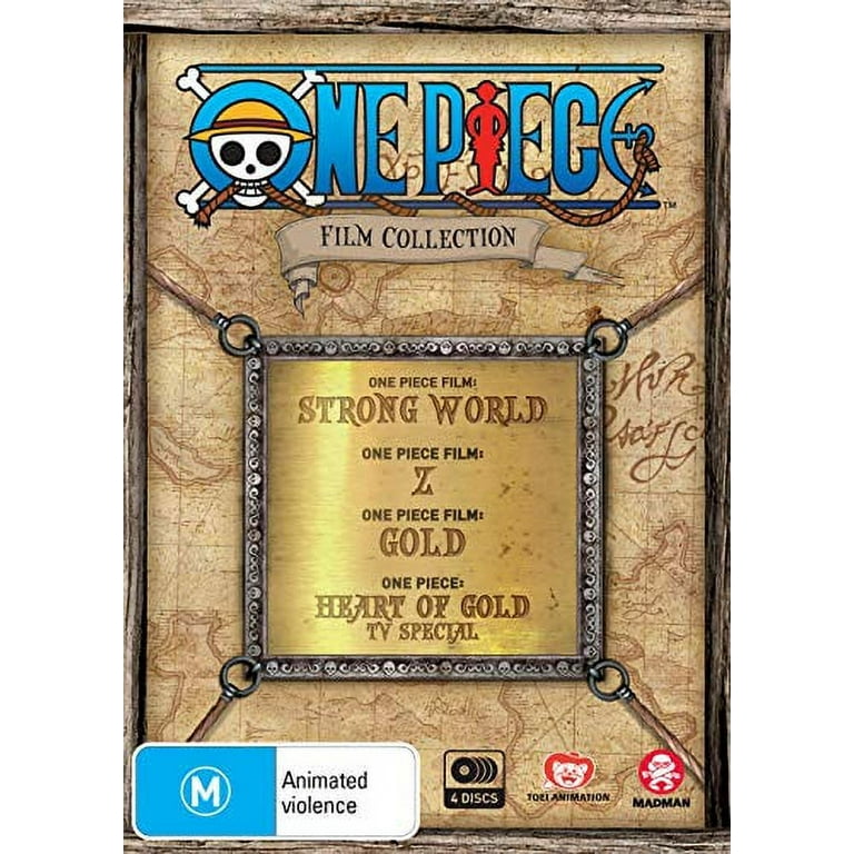 One Piece Film Collection - 4-DVD Boxset ( One Piece Film: Strong World / One  Piece Film Z / One Piece Film: Gold / One Piece: Heart of Gold ) [ NON-USA